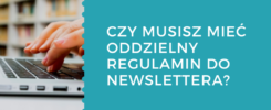 regulamin newslettera